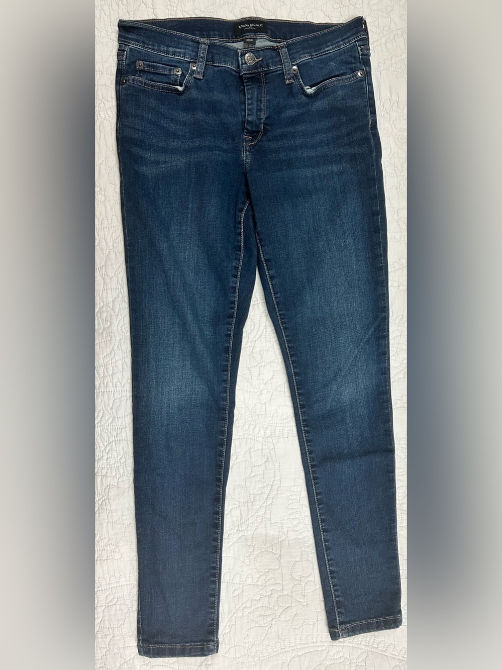 Banana Republic Sculpt Skinny Jeans Size 28/6 Dark Wash Stretch Mid Rise